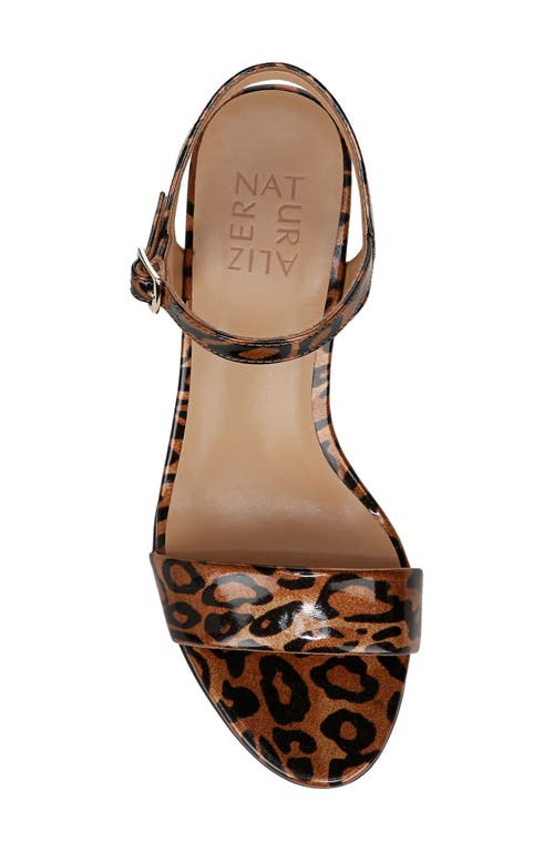 Naturalizer Bristol Sandal In Leopard Print Faux Leather