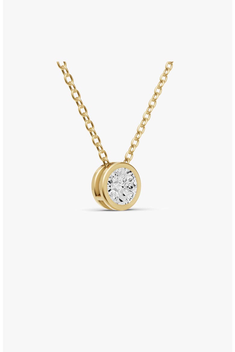 14K Gold 1.5 ct Round Bezel Pass-Thru Pendant, Alternate, color, Yellow Gold