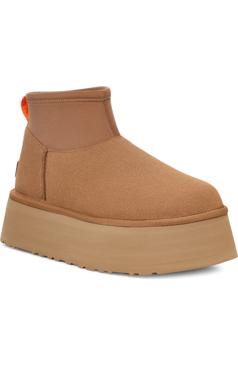 UGG<sup
®</sup
Classic Mini Dipper Platform Boot, Main, color, Chestnut