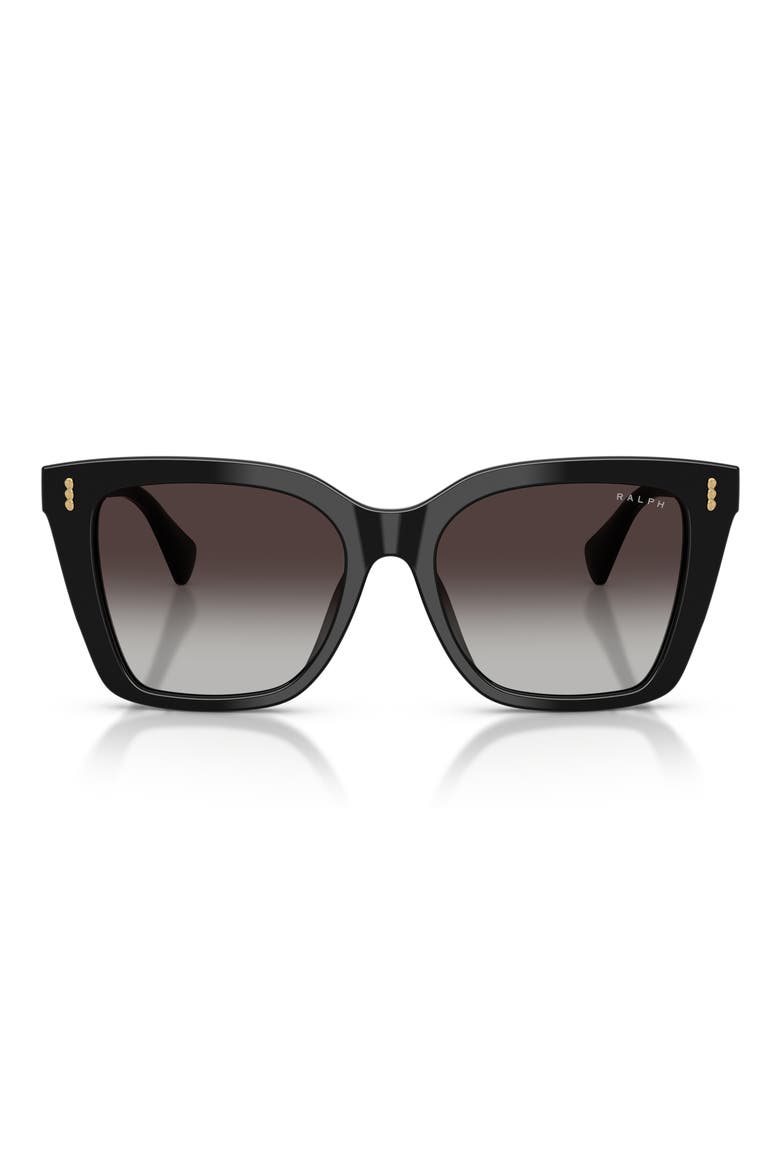 53mm Square Sunglasses, Main, color, BLACK / GREY GRADIENT