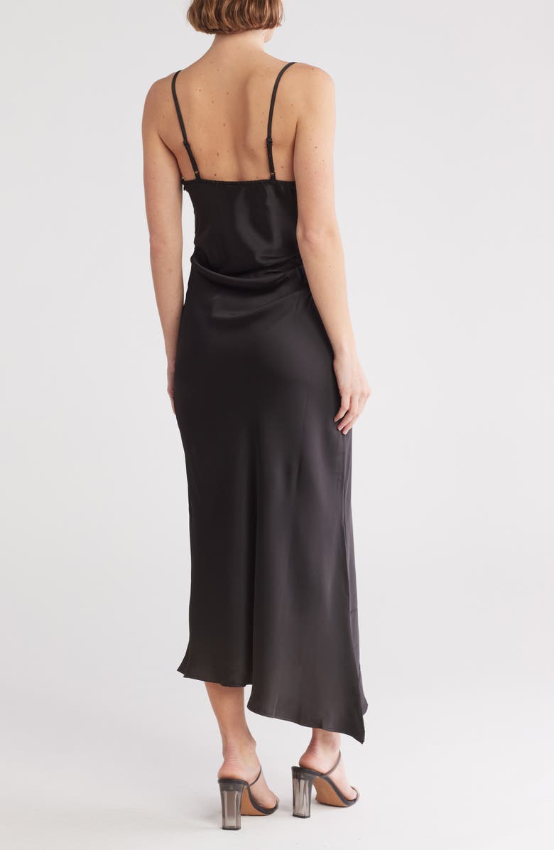 Know One Cares Ruched Satin Bias Dress, Alternate, color, 