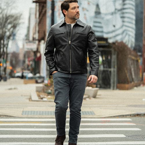 Last Wolf Rainier Moto  Jacket In Black