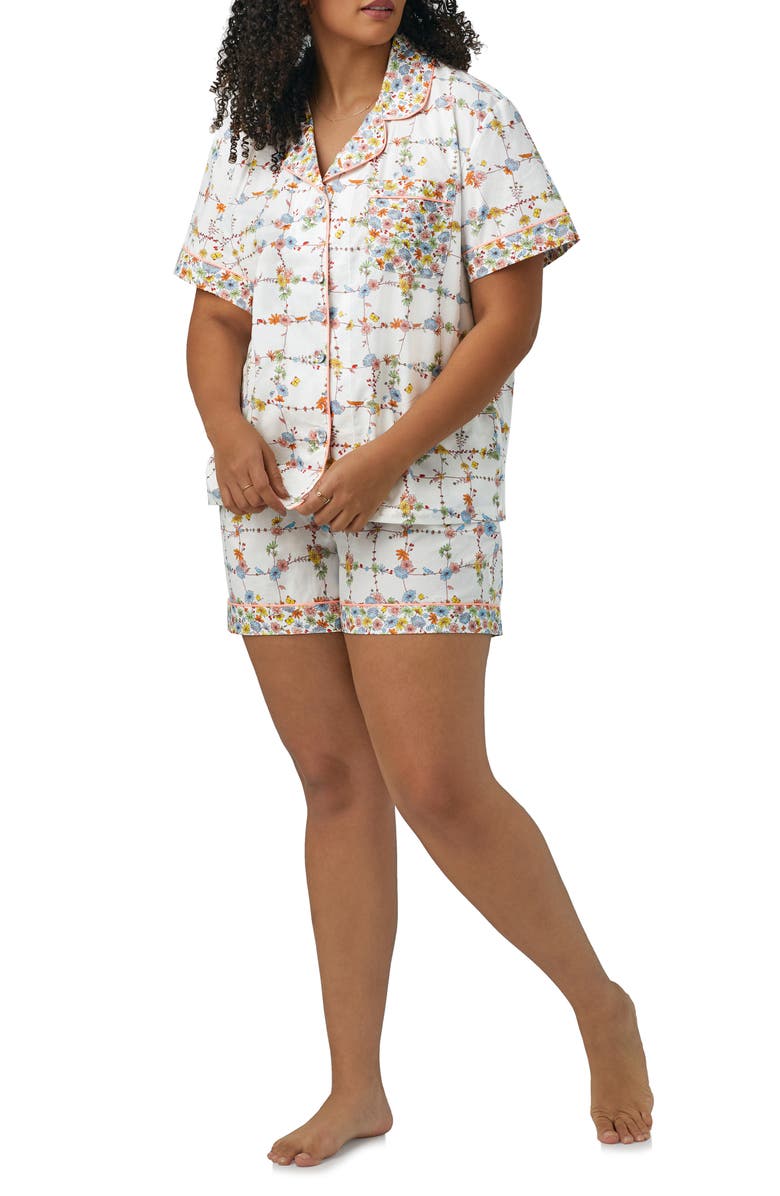 BedHead Pajamas Floral Organic Cotton Short Pajamas, Alternate, color, 