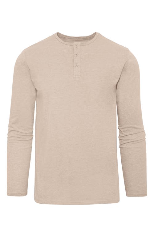 True Classic Performance Henley In Neutral