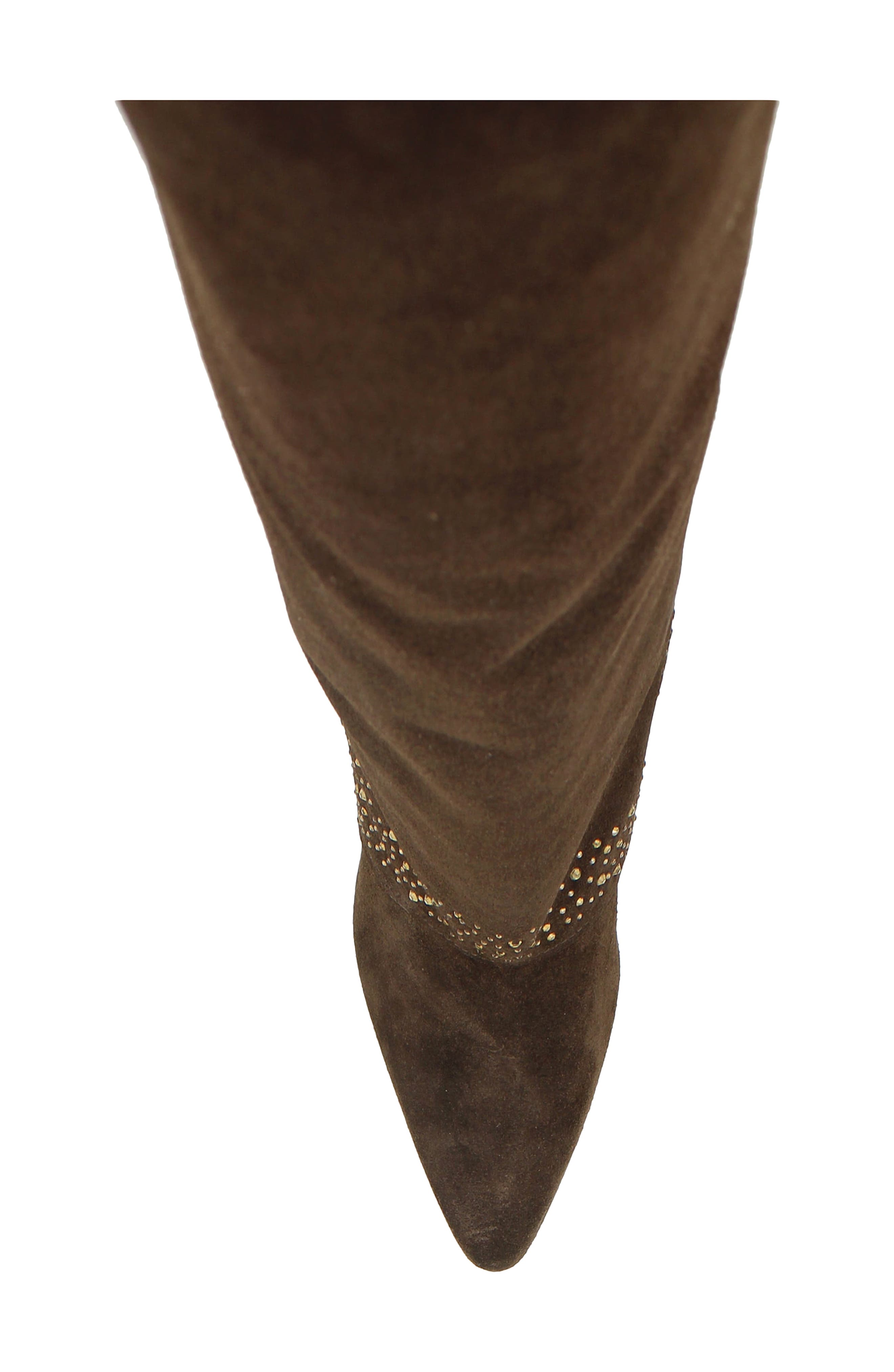 ZIGI Isolde Knee High Boot, Alternate, color, Brown Suede