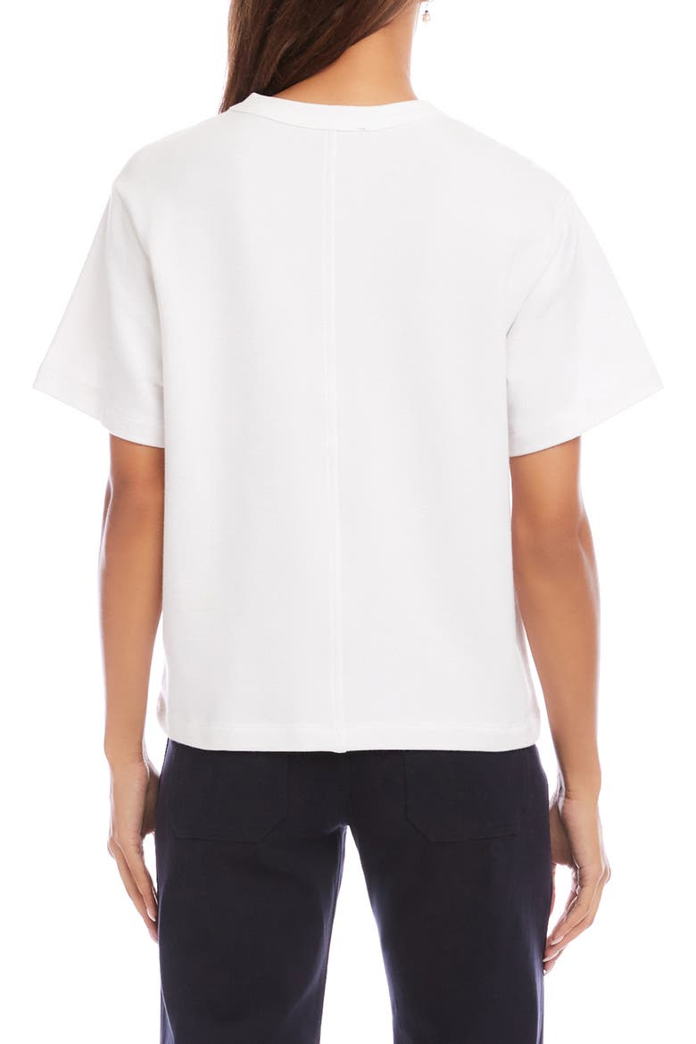 French Terry T-Shirt, Alternate, color, WHITE