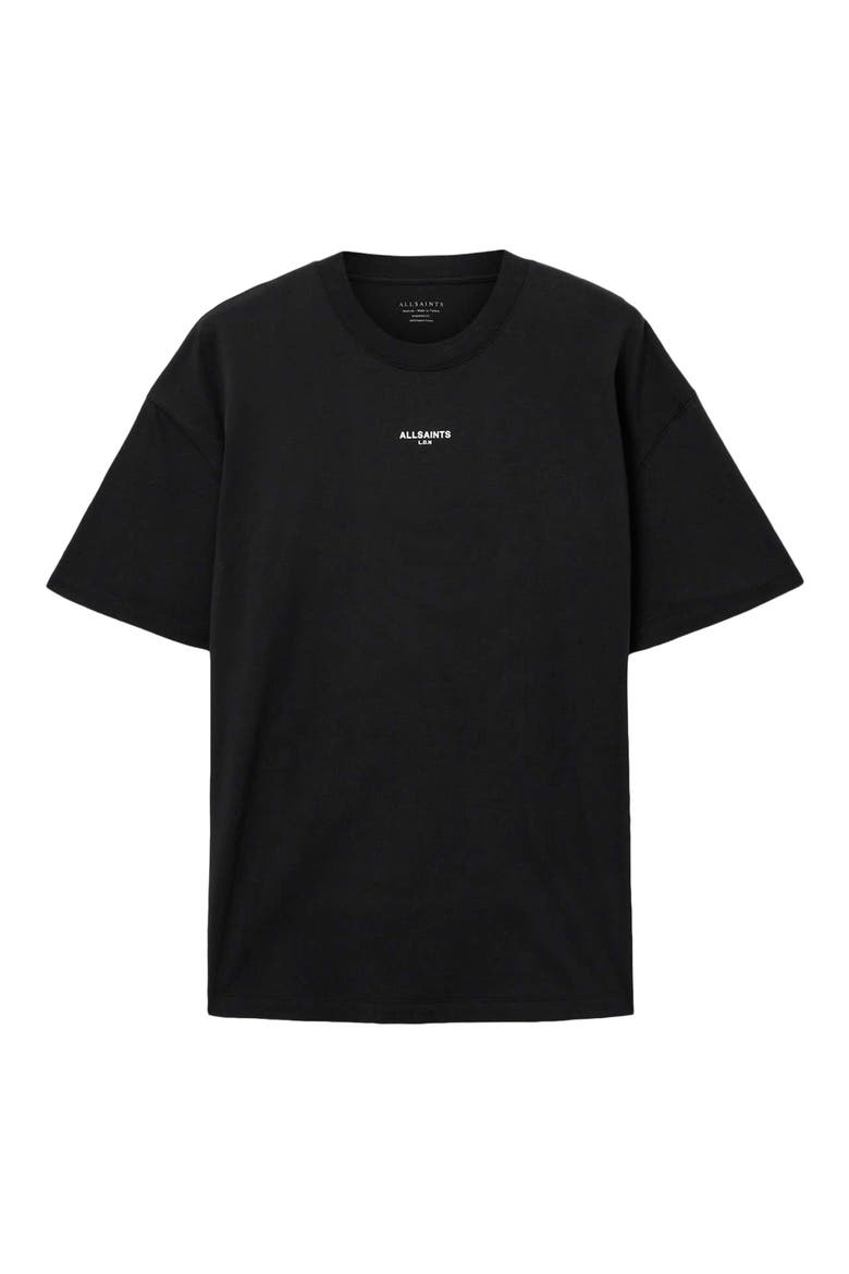 Mikro Oversize Cotton Graphic T-Shirt, Alternate, color, WASHED BLACK