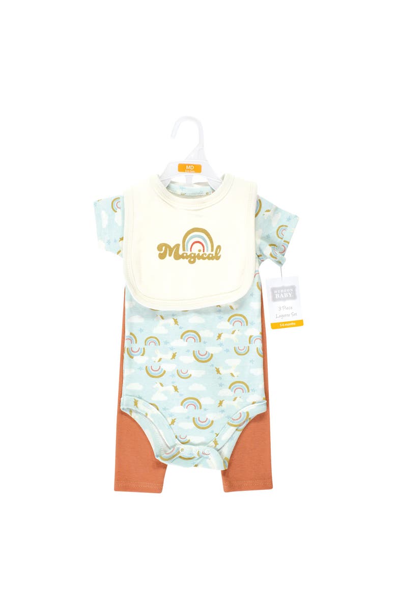 Hudson Baby Soft Cotton Layette Collection, Alternate, color, Magical Rainbow