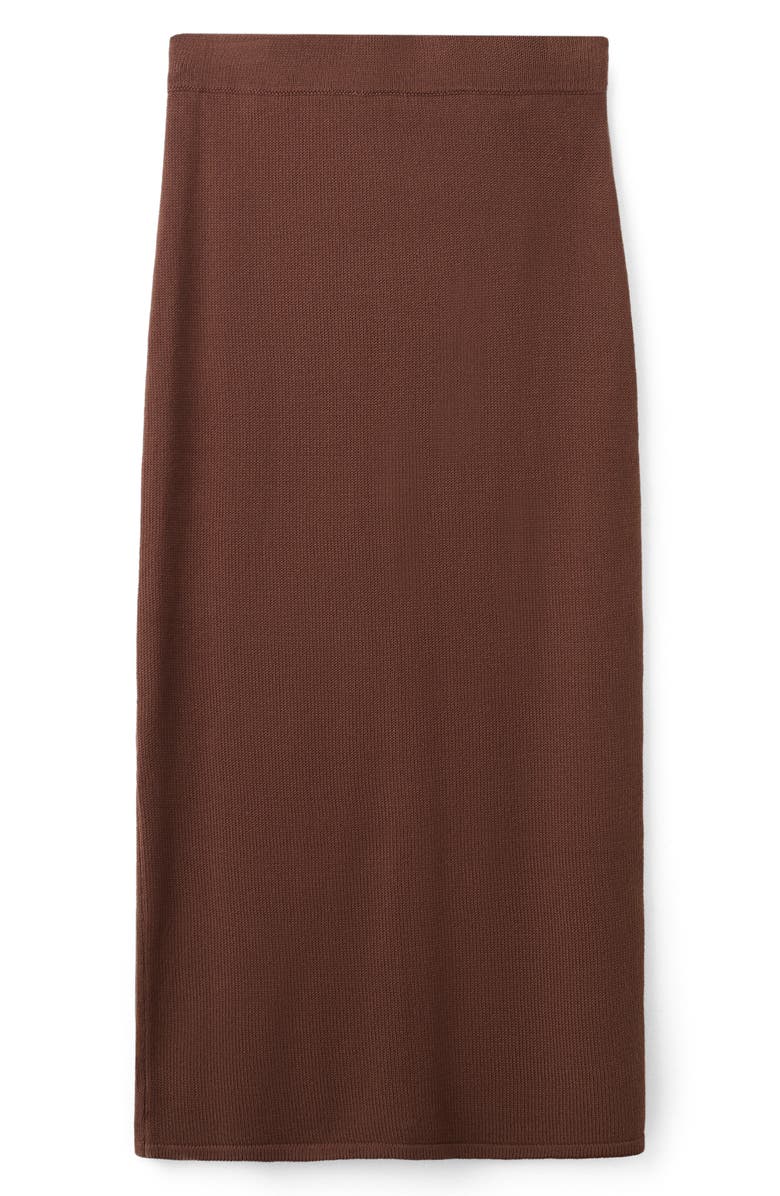 MANGO Cotton Knit Pencil Skirt, Alternate, color, 