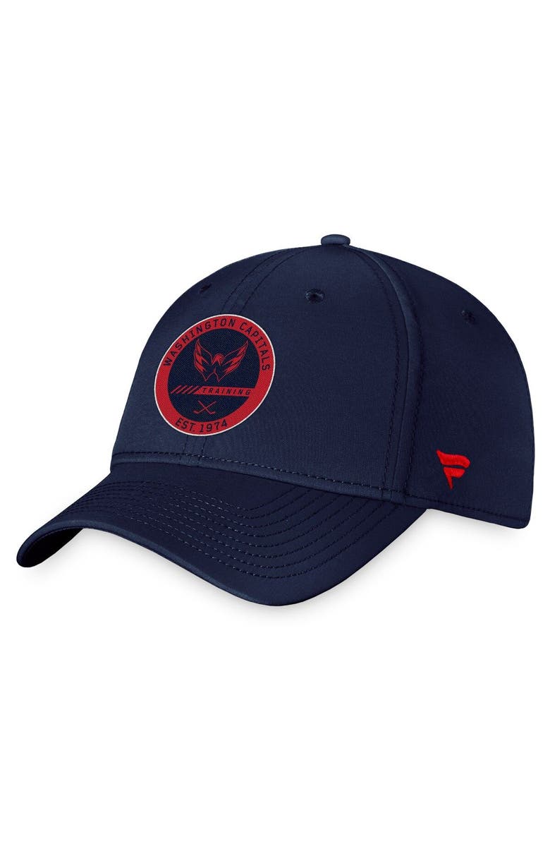 FANATICS Men's Fanatics Branded Navy Washington Capitals 2022 Authentic Pro Training Camp Flex Hat, Main, color, Navy