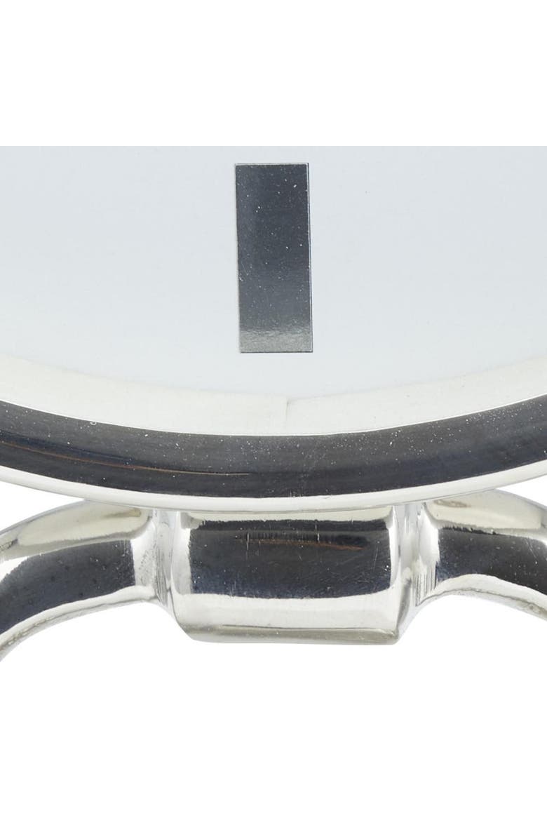 VIVIAN LUNE HOME Modern Stainless Steel Clock, Alternate, color, Silver