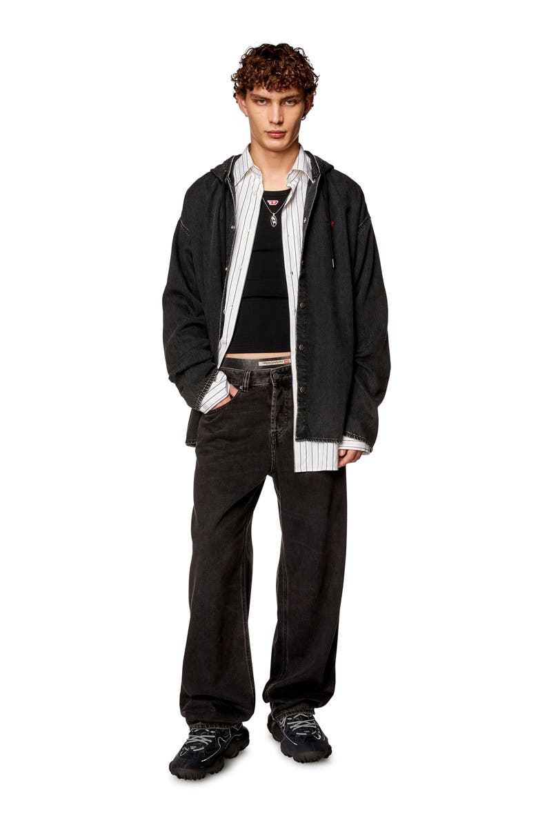 DIESEL<sup>®</sup> 2001 D-Macro Straight Leg Jeans, Alternate, color, Black