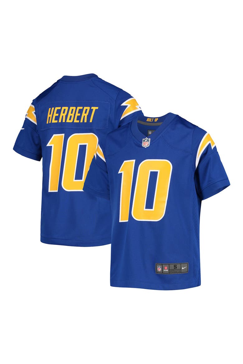 Youth Nike Justin Herbert Royal Los Angeles Chargers Game Jersey, Alternate, color, ROYAL