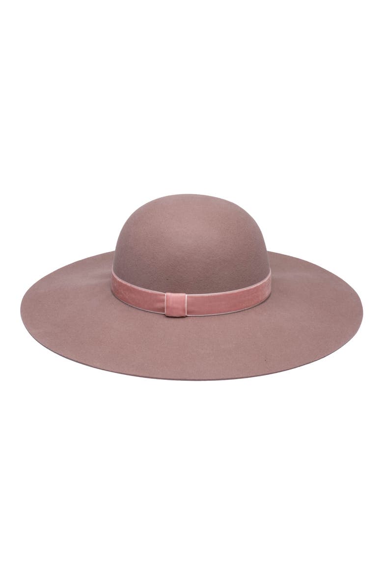 Honey Floppy Wool Hat, Main, color, DUSTY ROSE
