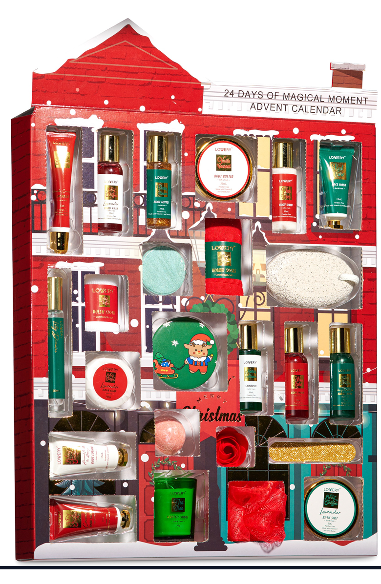 Lovery Limited Edition 24Pc Advent Calendar for Bath and Body, Alternate, color, NO COLOR