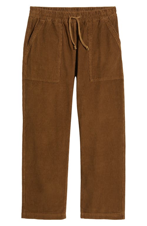 Service Works Organic Cotton Corduroy Drawstring Chef Pants In Brown