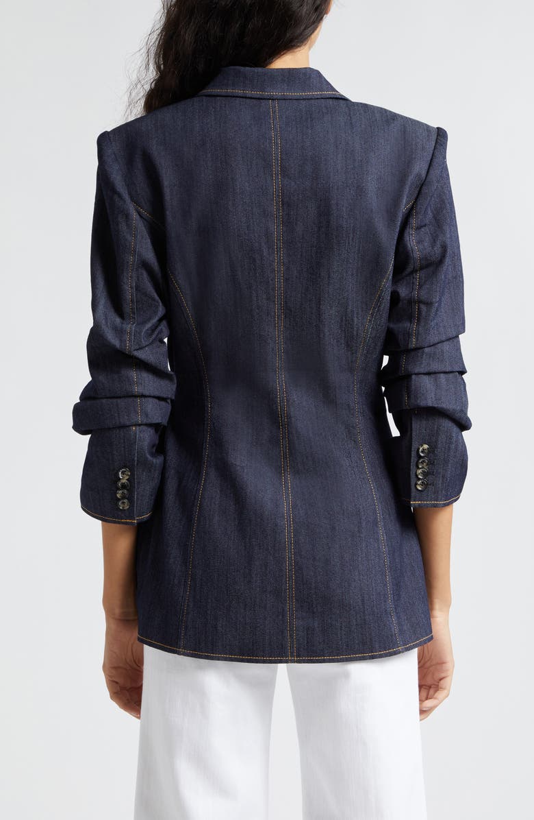 Cinq à Sept Irie Wrap Front Denim Jacket, Alternate, color, 