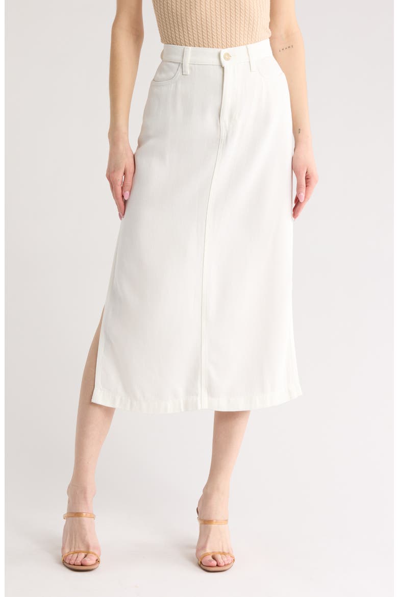 Midi Denim Skirt, Main, color, SUNNY