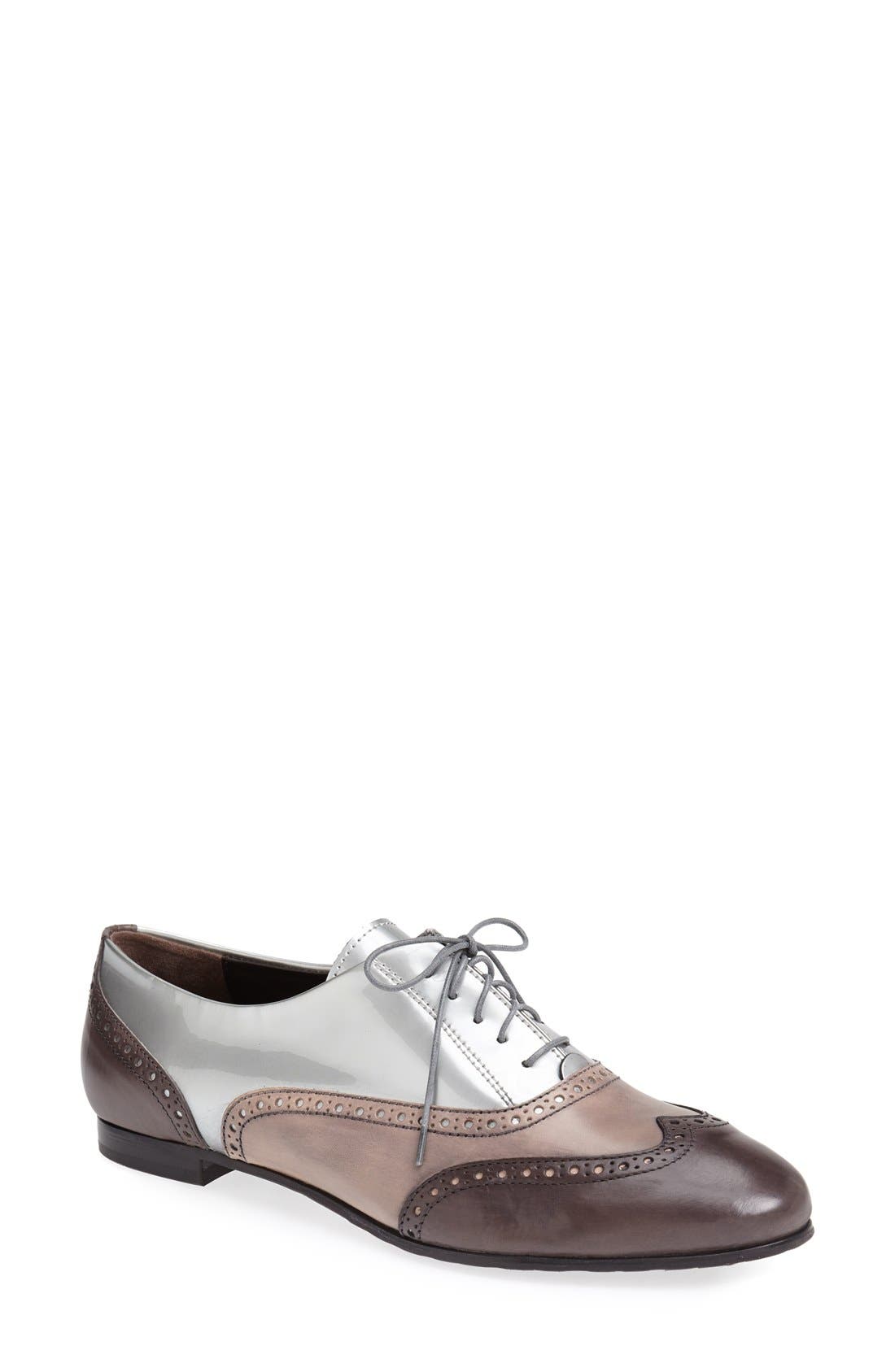 Attilio Giusti Leombruni Tri Color Oxford, Main, color, GREY/ SILVER