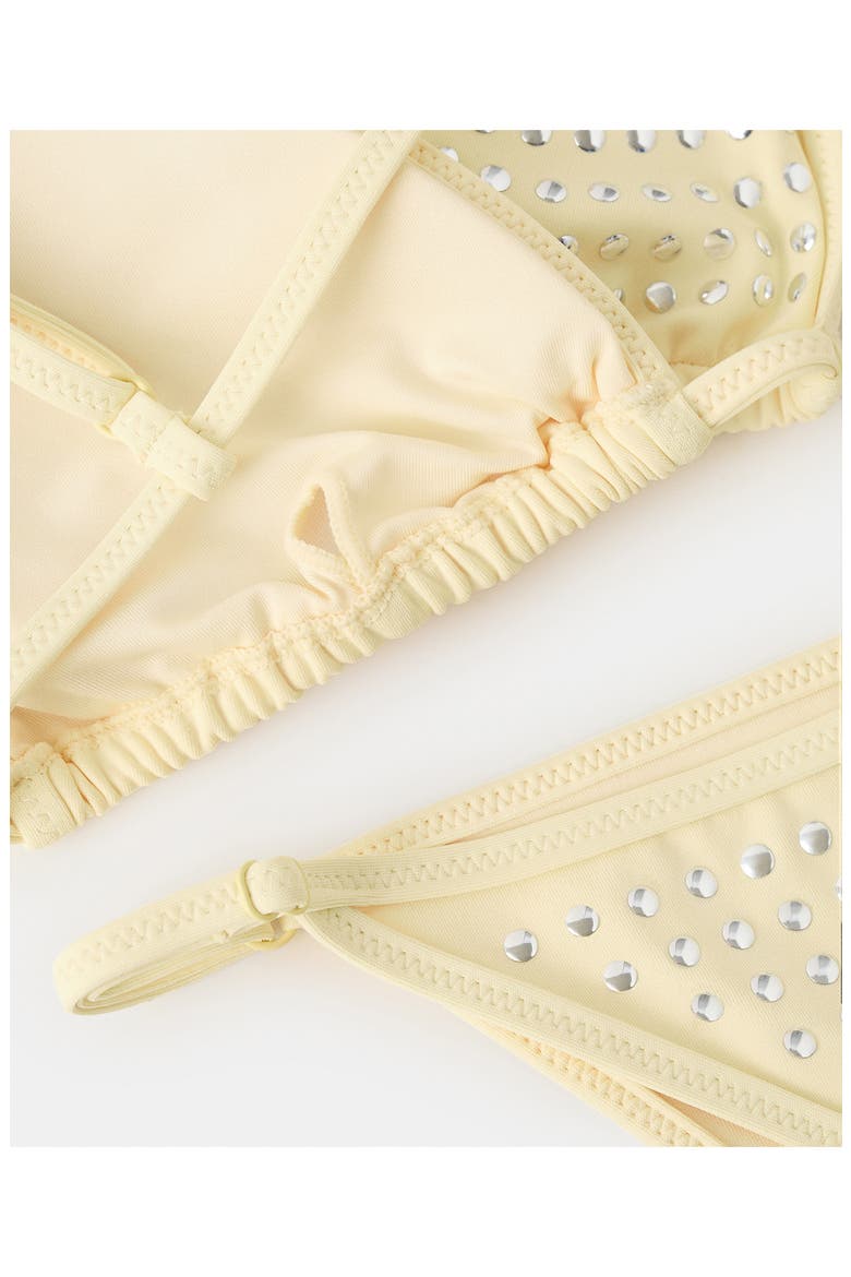 Studded Bikini Bottoms, Alternate, color, YELLOW