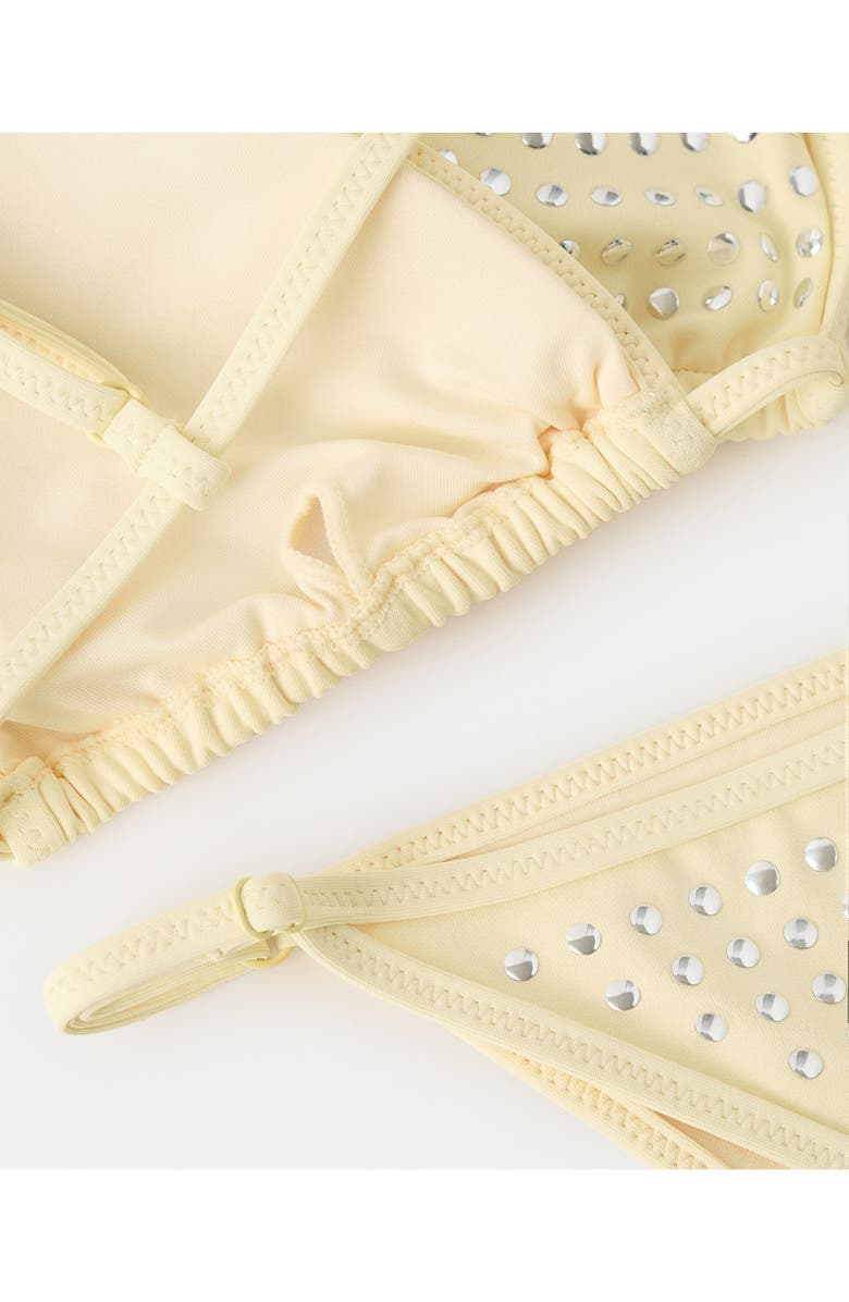 MANGO Studded Bikini Bottoms, Alternate, color, 