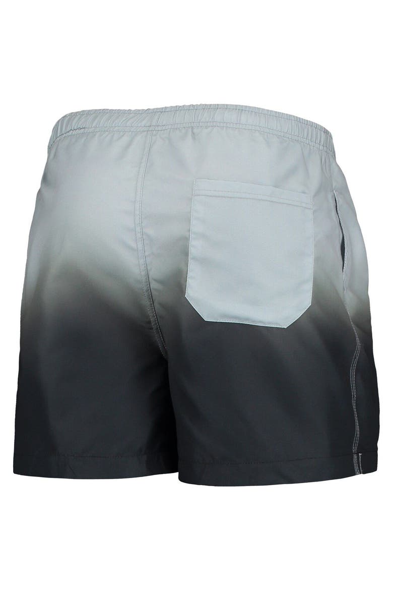 Men's FOCO Black Las Vegas Raiders Retro Dip-Dye Swim Shorts, Alternate, color, Black