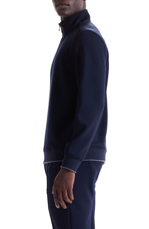 Bugatchi Soft Touch Quarter Zip In Blue