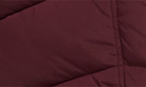 Noize Gigi Vegan Faux Fur Trim Quilted Parka In Red