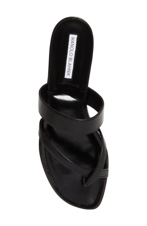Manolo Blahnik Susa Crossover Sandal In Black