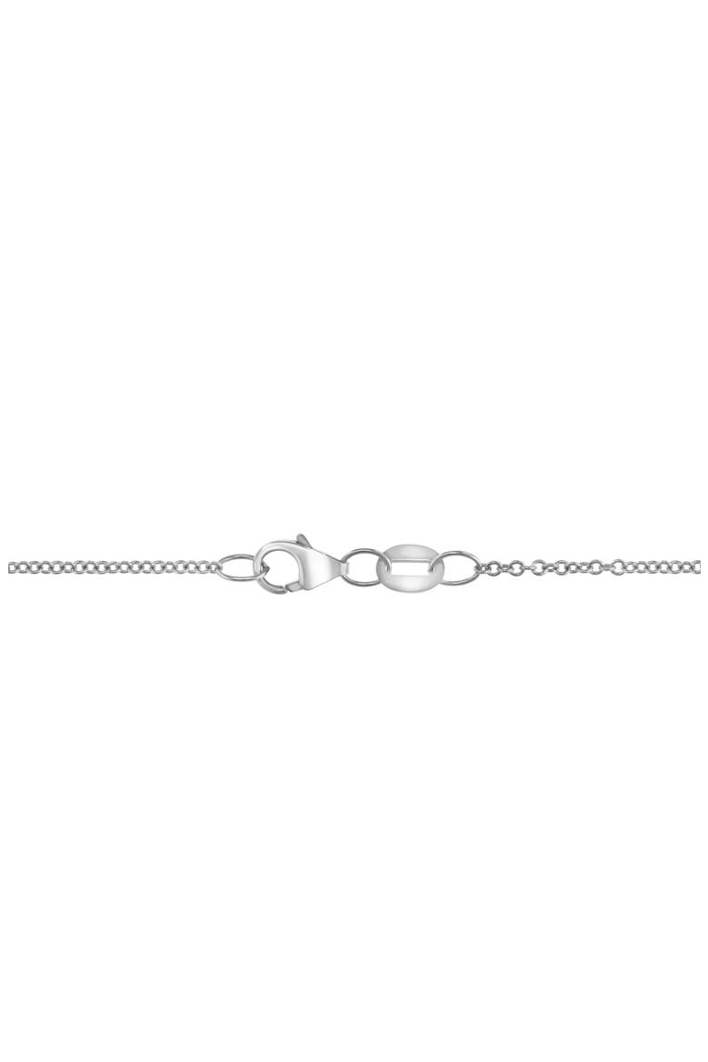 Sterling Silver White Sapphire & Freshwater Pearl Pendant Necklace, Alternate, color, WHITE