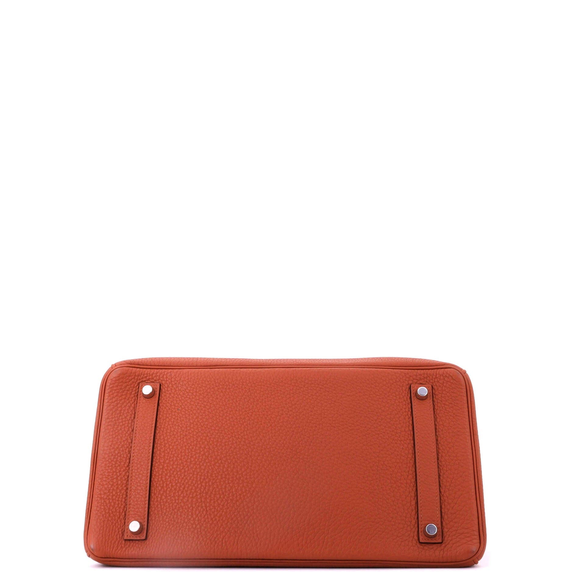 Pre-Owned Hermes Birkin Handbag Brown Togo with Palladium Hardware 35, Alternate, color, Cuivre