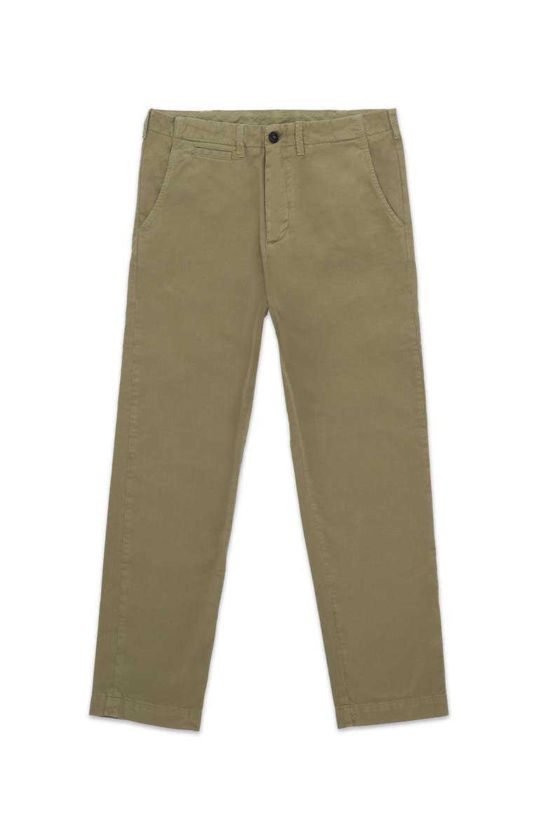Wallace Twill Cotton Trousers, Main, color, SAGE