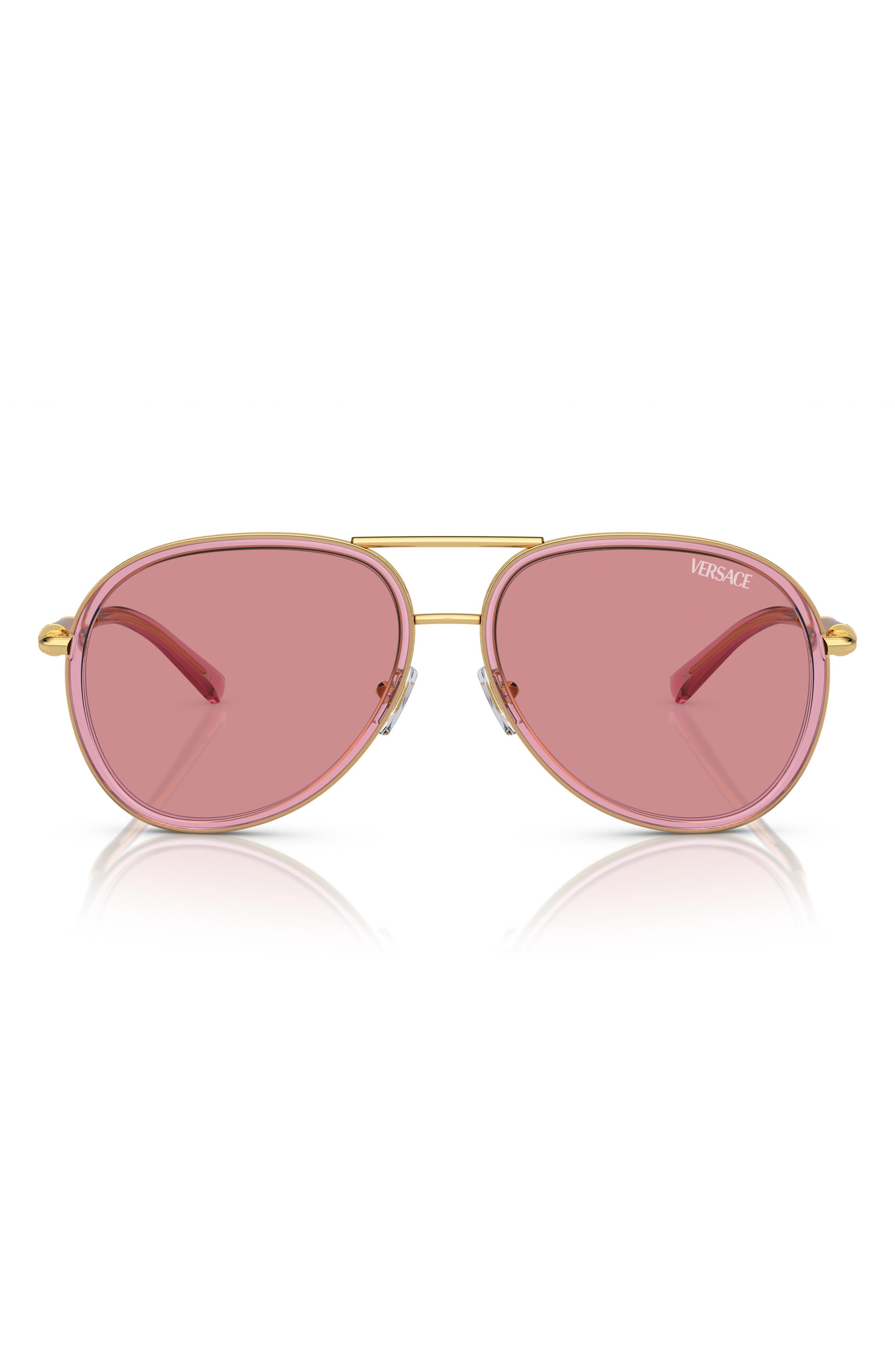 Versace 60mm Pilot Sunglasses