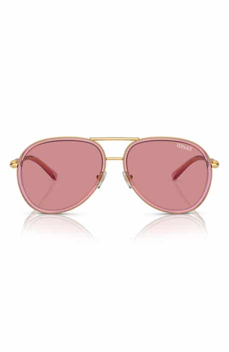 Versace 60mm Pilot Sunglasses