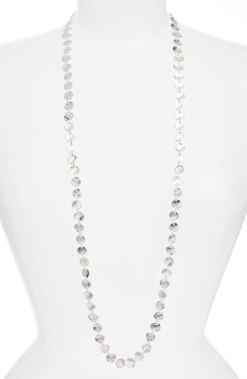 Karine Sultan Sophia Long Necklace in Silver 