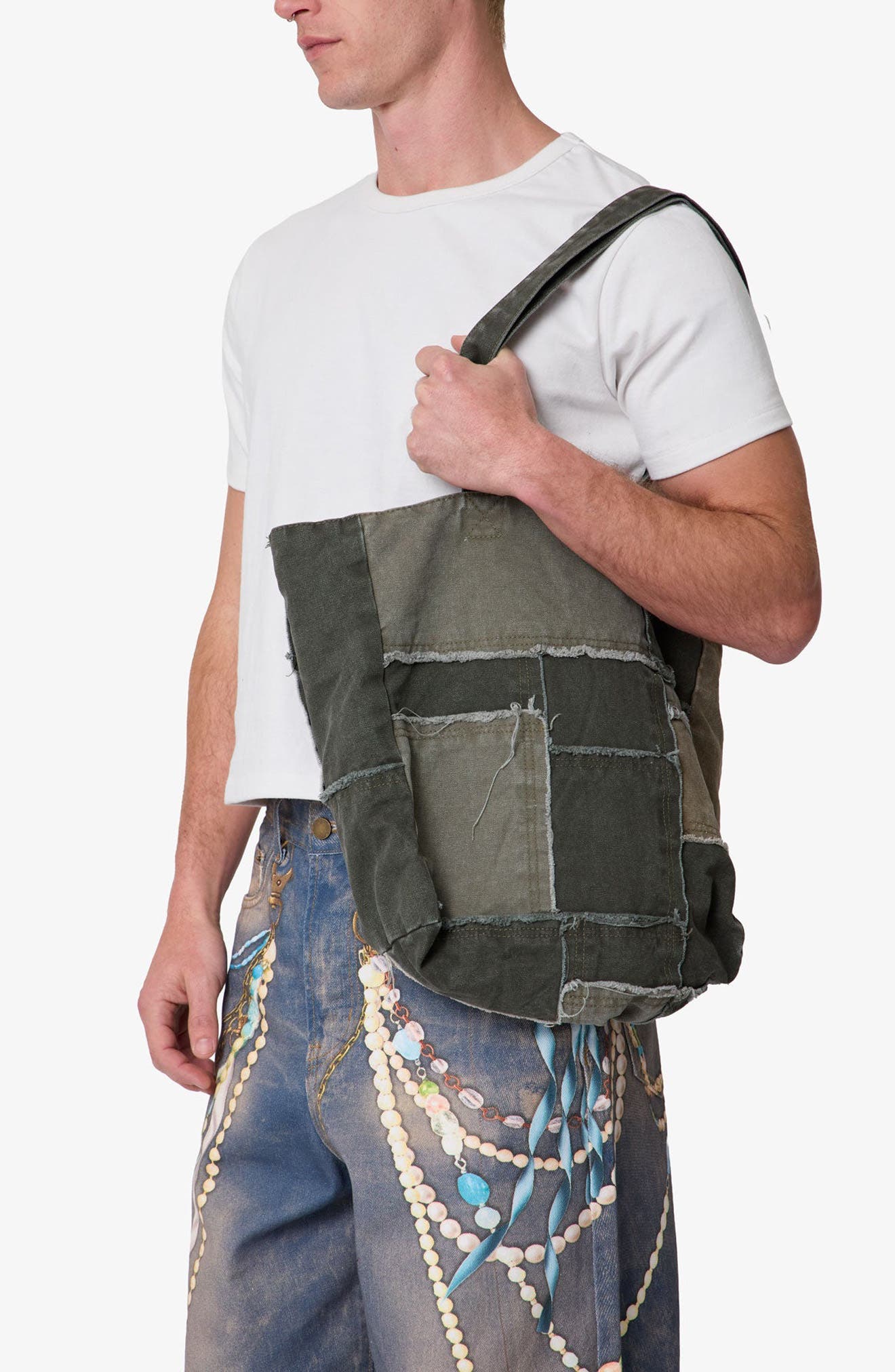 mnml Reconstructed Canvas Tote Bag, Alternate, color, 