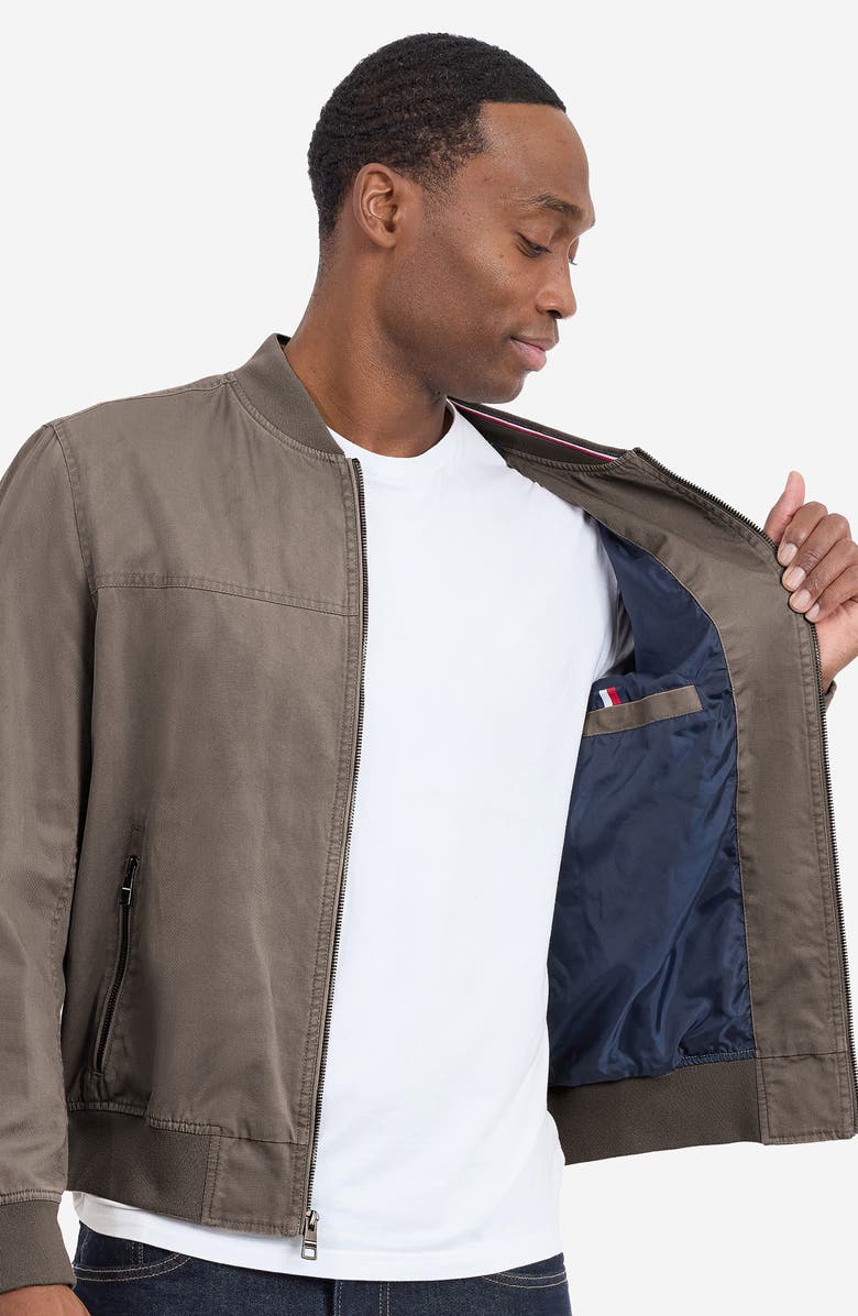 Tommy Hilfiger Cotton Bomber Jacket, Alternate, color, Sand