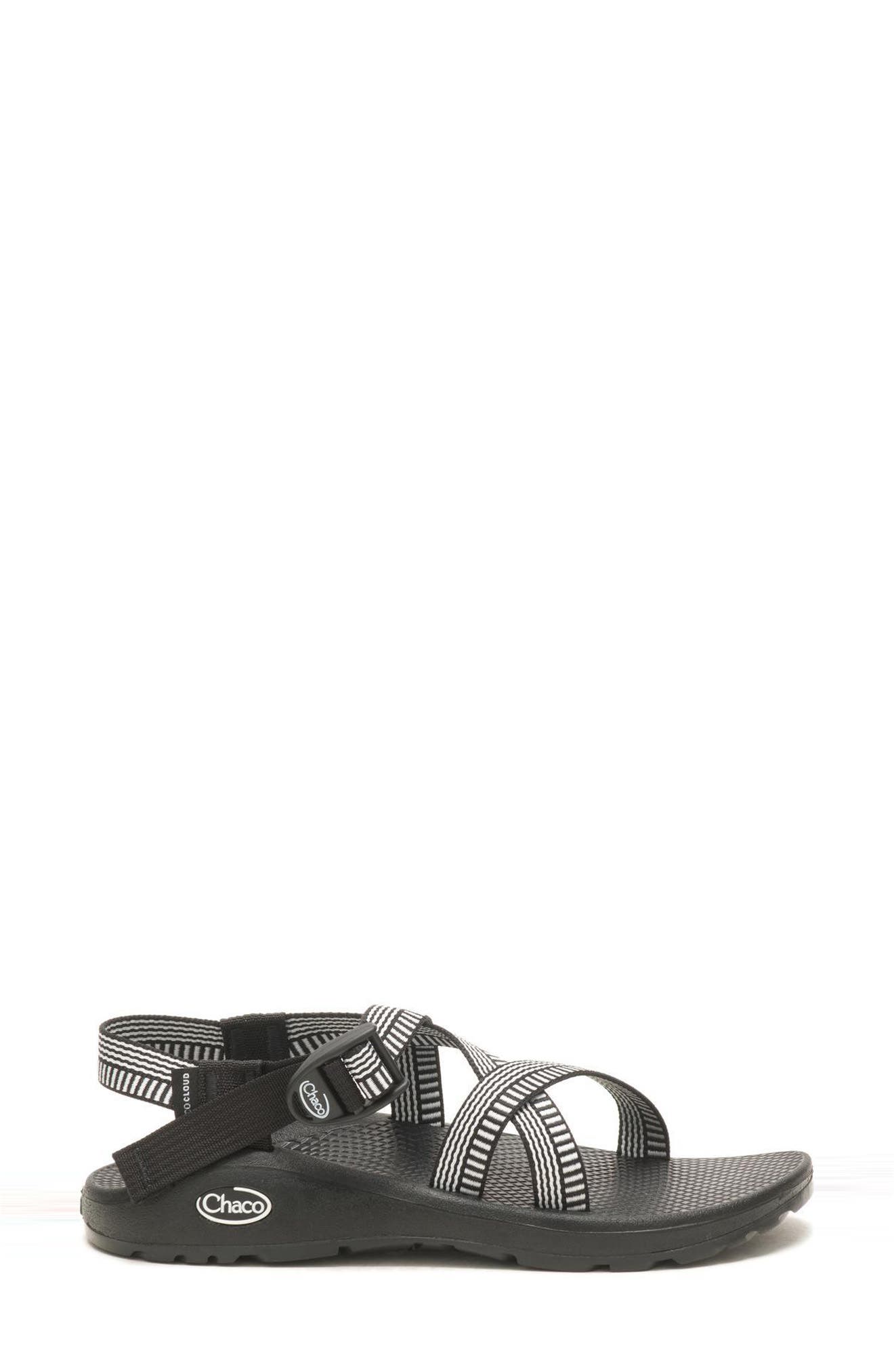 Chaco Z Cloud Sandal, Alternate, color, Level Black/ White 2