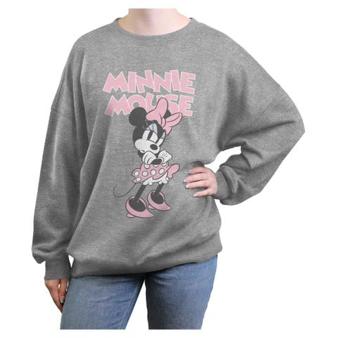 Junior's Minnie Mouse Sassy Attitude Pose  Sweatshirt