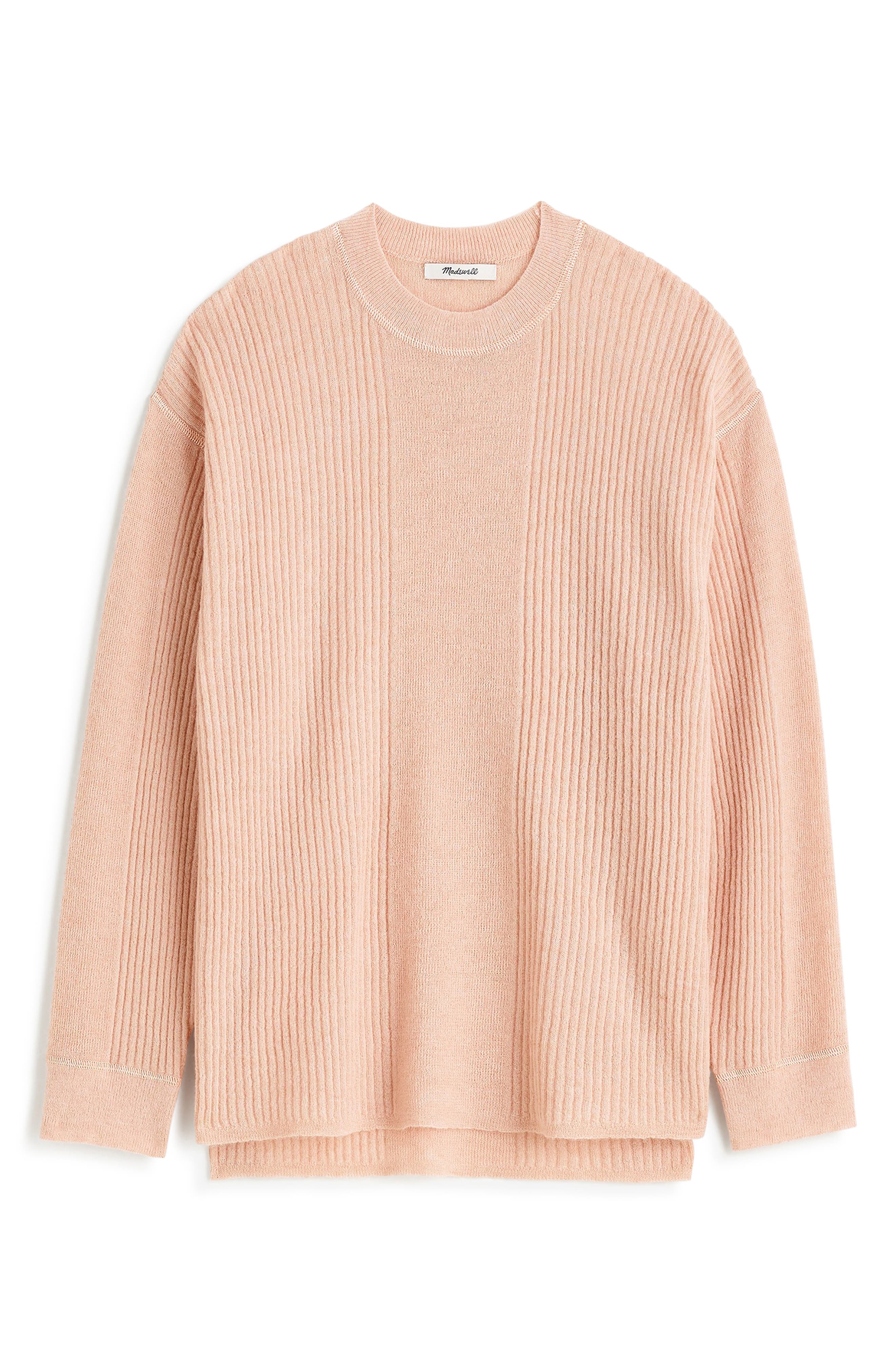 Madewell Crewneck Alpaca Blend Rib Sweater