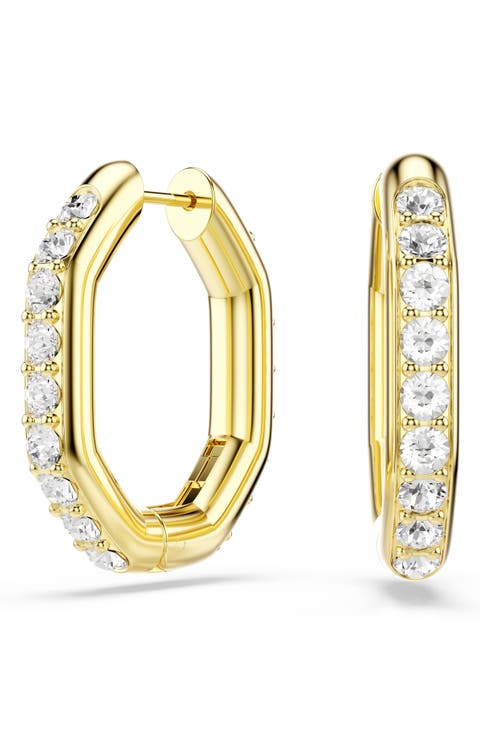 Dextera Crystal Hoop Earrings