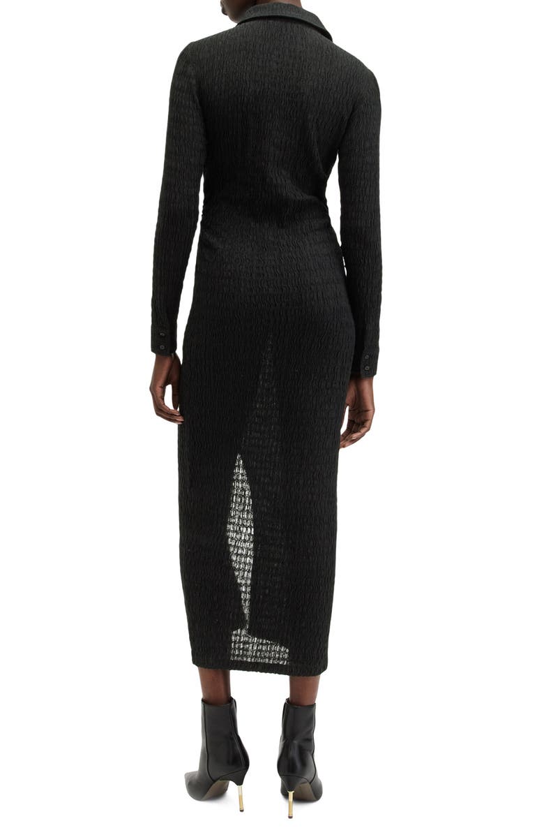 AllSaints Connie Long Sleeve Midi Dress, Alternate, color,