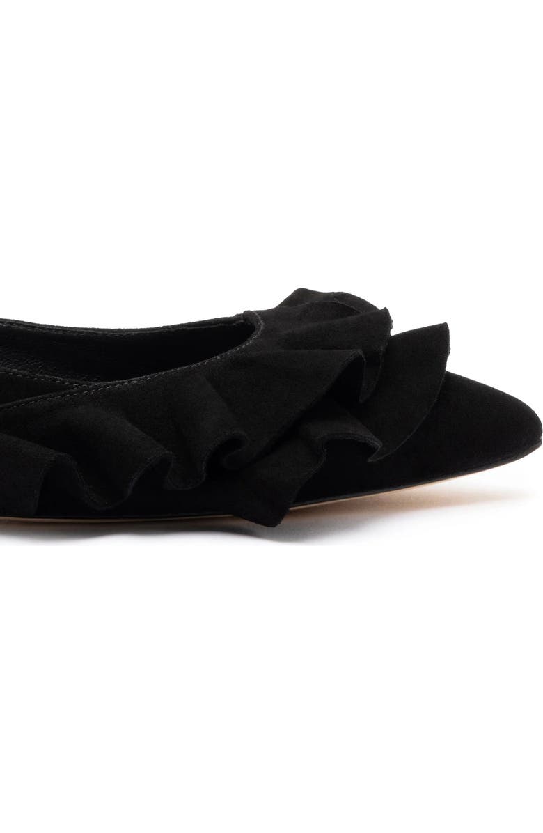 Larroudé Lee Ruffle Flat, Alternate, color,