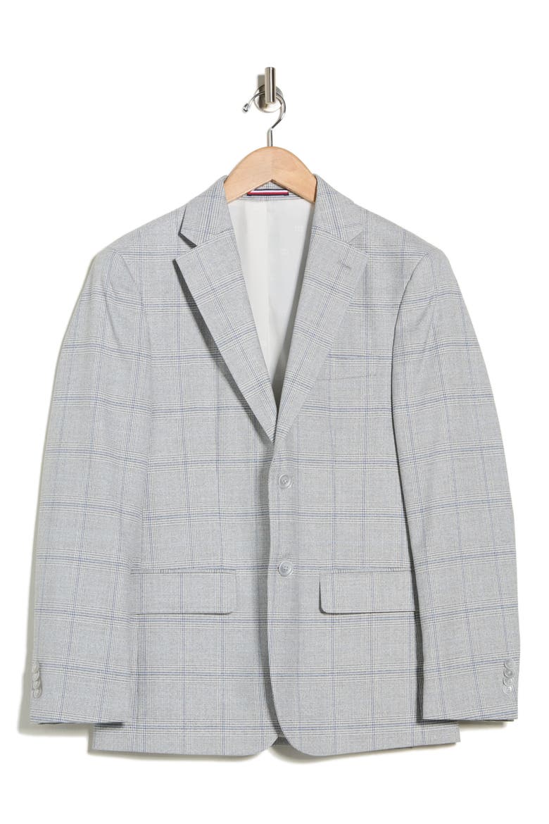 Two Button Notch Lapel Sport Coat, Main, color, GREY/ BLUE