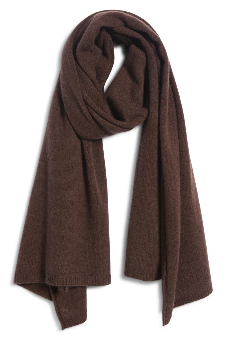 Cashmere Scarf, Alternate, color, BROWN MOLE