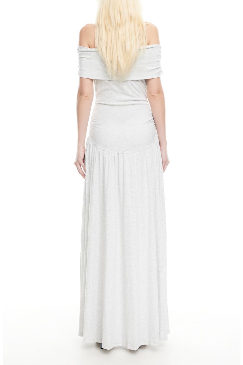 Field of Dreams Off the Shoulder Maxi Dress, Alternate, color, SOFT GREY