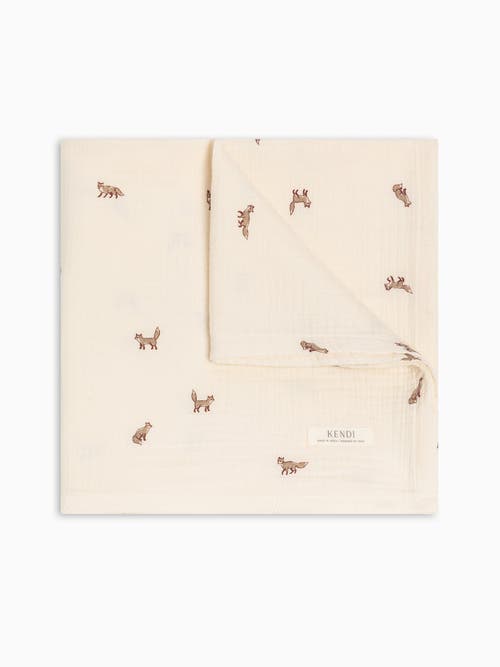 Kendi Organic Cotton Muslin Swaddle Blanket