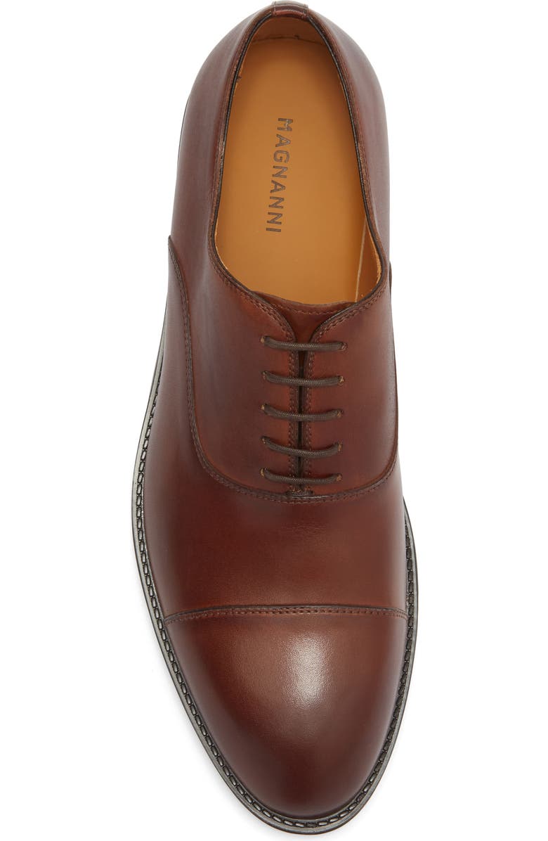 Magnanni Eddison Cap Toe Oxford, Alternate, color, Tabaco