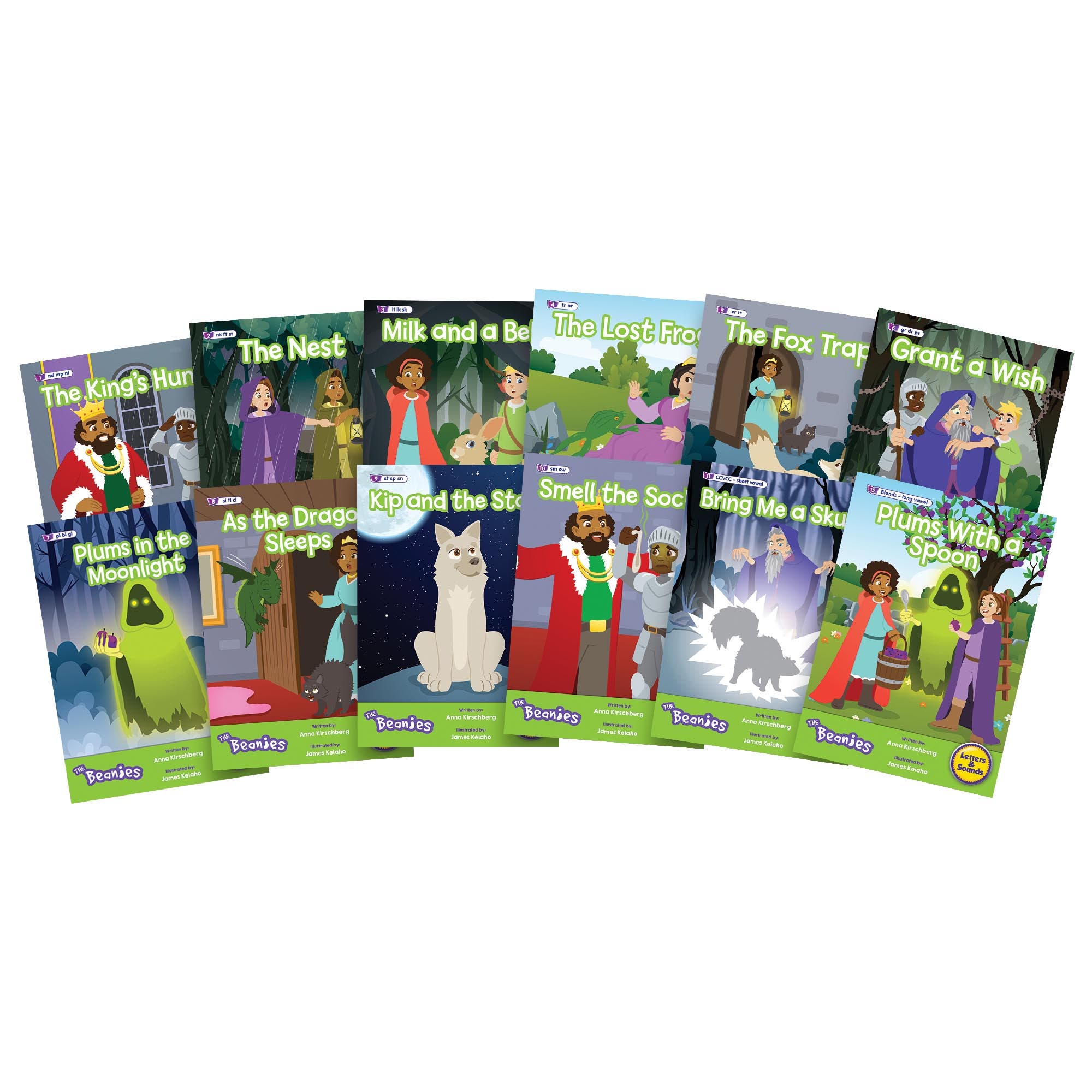 Beanstalk Books The Beanies Hilo Diversity Decodables Phase 4 Set in Multicolored 
