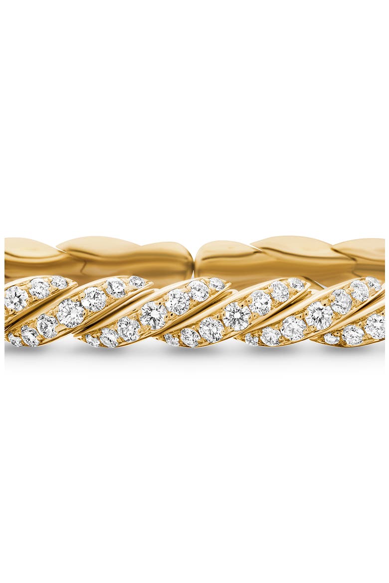 Pavéflex Bracelet in 18K Gold with Diamonds, Alternate, color, GOLD/ DIAMOND